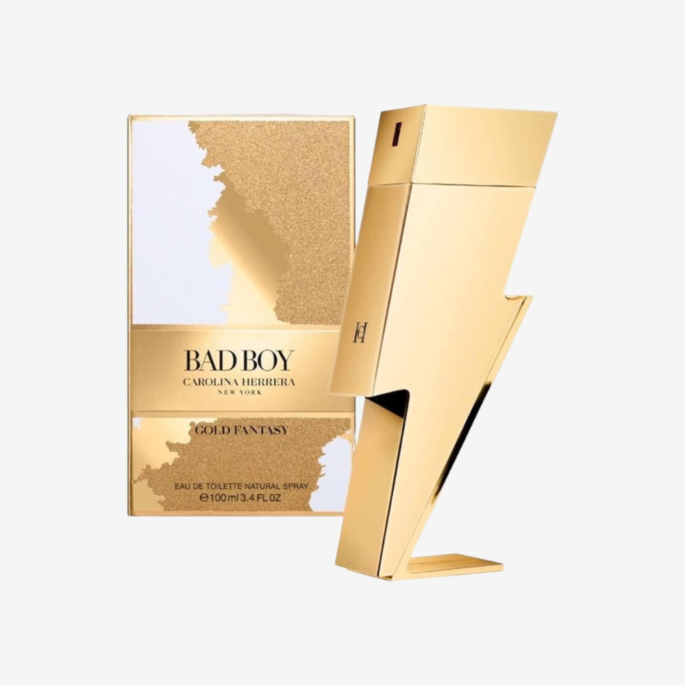 Carolina Herrera Bad Boy Gold Fantasy Eau de Toilette Spray für Herren, 100 ml