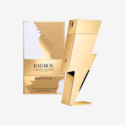 Carolina Herrera Bad Boy Gold Fantasy Eau de Toilette Spray für Herren, 100 ml