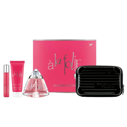 Mauboussin - Prestige Set A La Folie : Eau de Parfum 100ml, Körperlotion 75ml, Reisespray 20ml & Pouch Bag