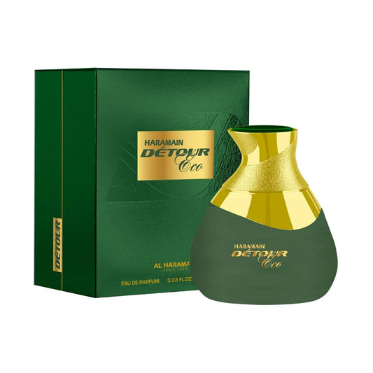 Al Haramain Detour Noir Eco 100ml Eau de Parfume Spray | Arabian Perfume for Women | Luxury Unisex Scent