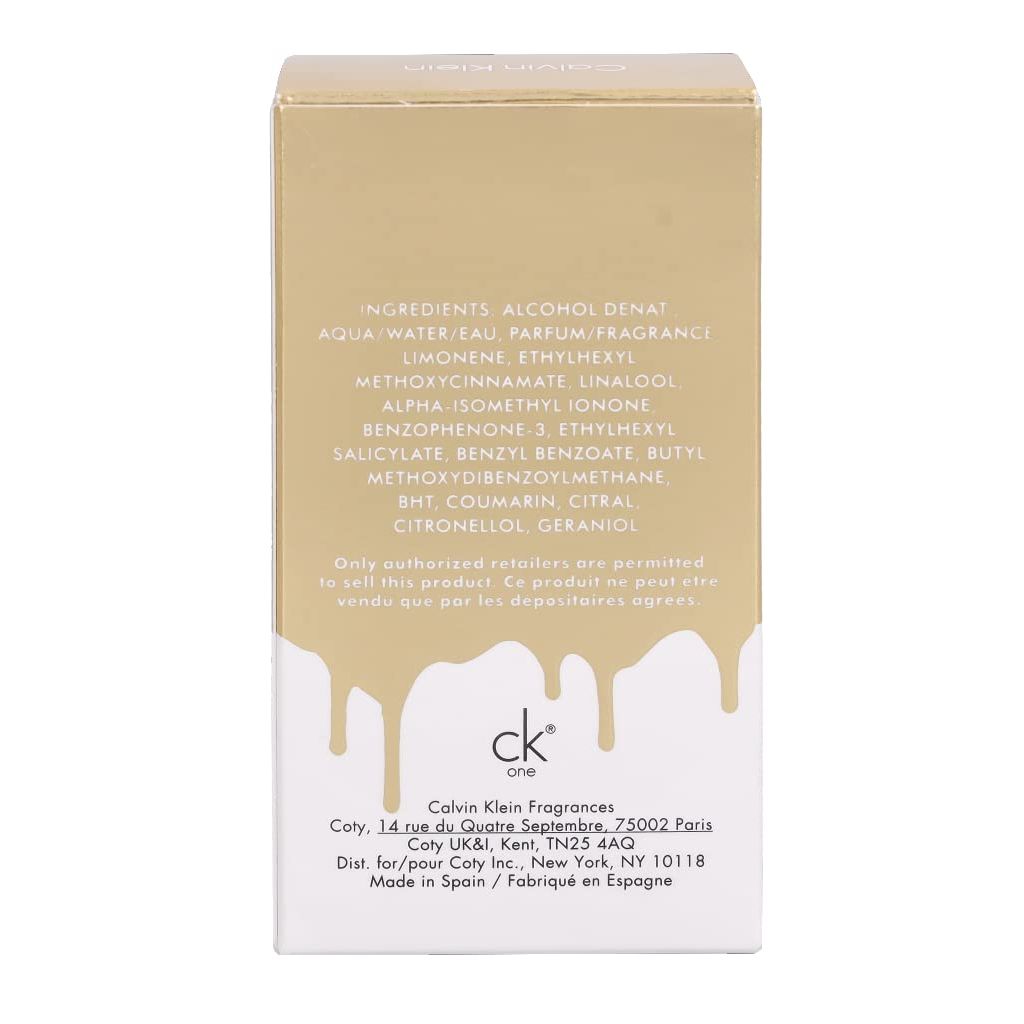 Calvin Klein CK ONE Gold Eau de Toilette, Unisex-Duft für Frauen und Männer