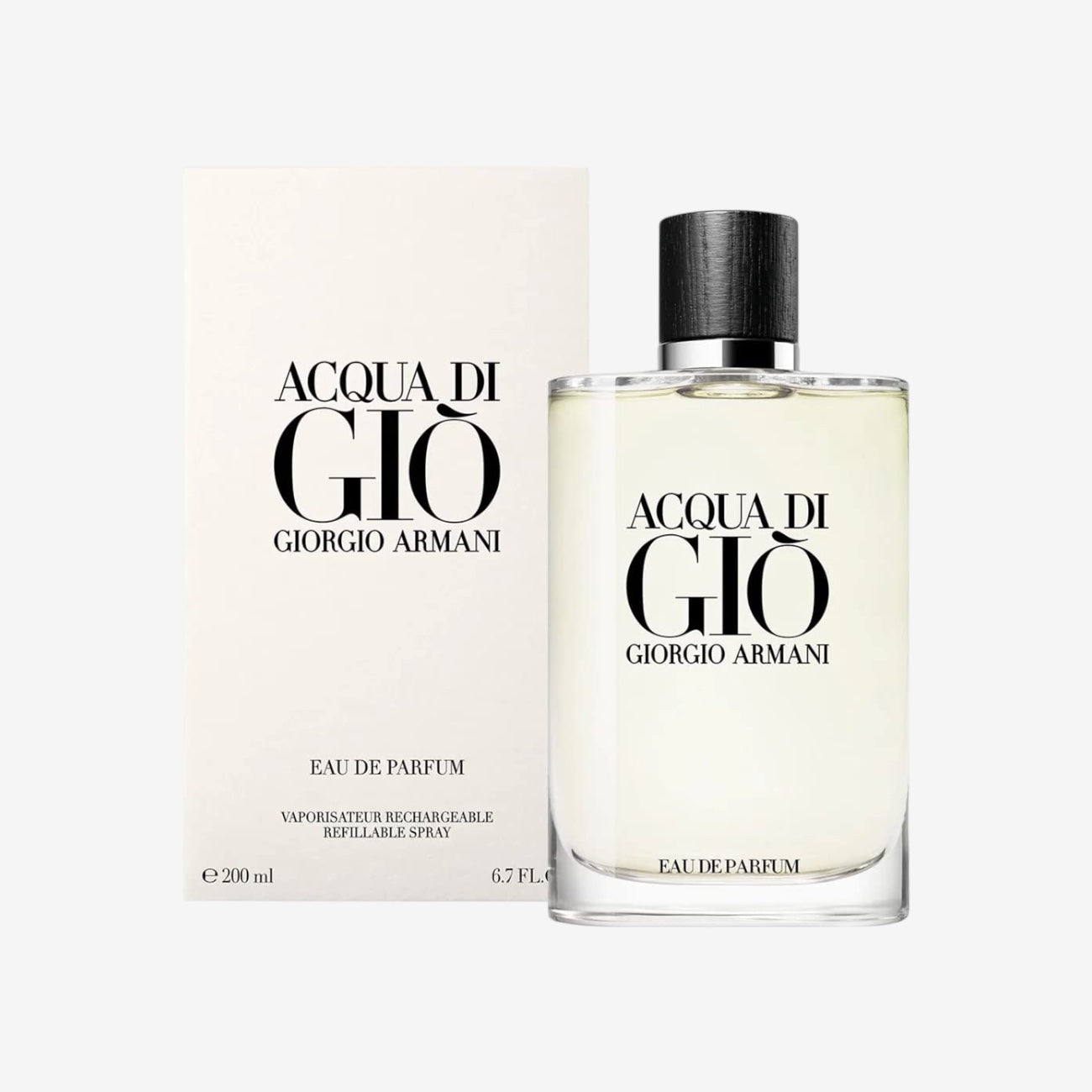 GIORGIO ARMANI, Acqua di Gio Pour Homme, Eau de Parfum, Refillable, Herrenduft, 200 ml