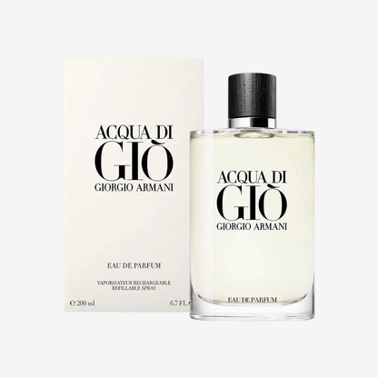 GIORGIO ARMANI, Acqua di Gio Pour Homme, Eau de Parfum, Refillable, Herrenduft, 200 ml