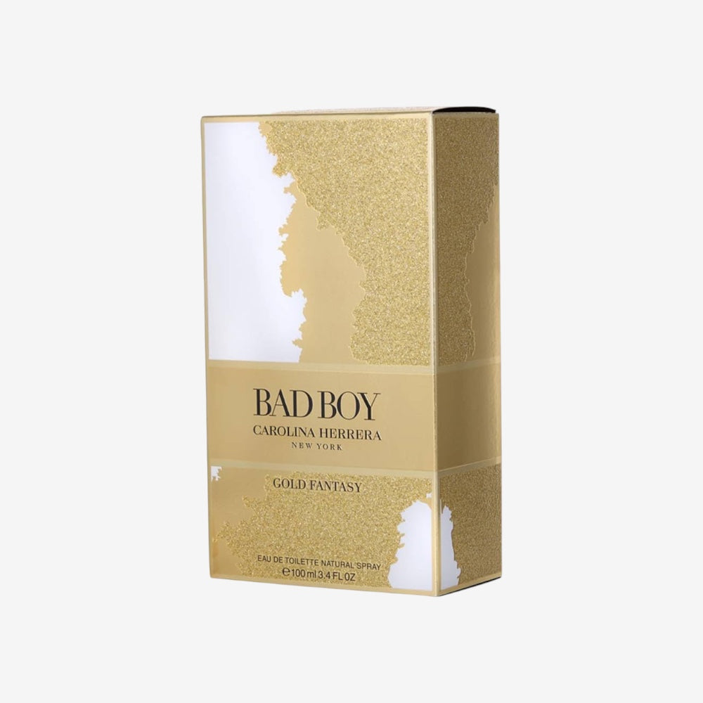 Carolina Herrera Bad Boy Gold Fantasy Eau de Toilette Spray für Herren, 100 ml