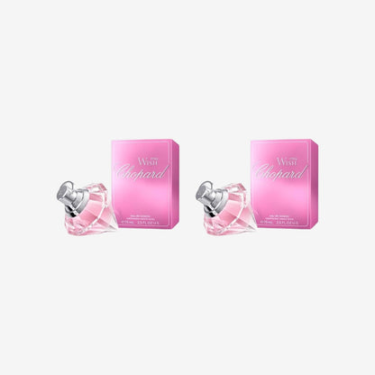 Chopard Pink Wish 75 ml – Eau de Toilette für Frauen – Blumig-fruchtiger Duft – Strahlende Noten von Mandarine, Neroli, Pfirsich, Amber und Sandelholz – Parfum Damen – Transparenter Glasflakon