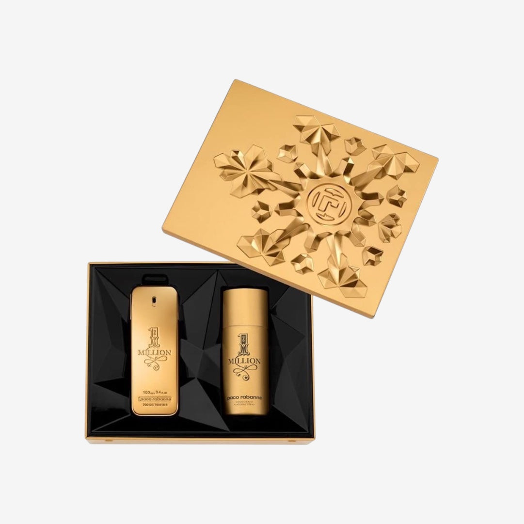 Paco Rabanne One Million Set homme/ men, Eau de Toilette Vaporisateur/ Spray 100 ml, Deodorant Spray 150 ml, 1er Pack (1 x 0,95 kg)
