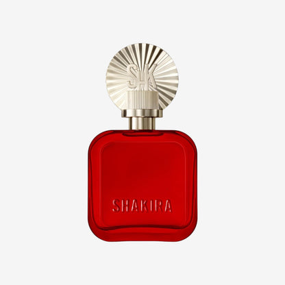 Shakira Perfumes – ROJO by Shakira Eau de Parfum für Damen – Langanhaltend – Kraftvoller, sinnlicher und charmanter Duft – Blumige, würzige und Bernsteinnoten – Ideal für tagsüber – 50 ml