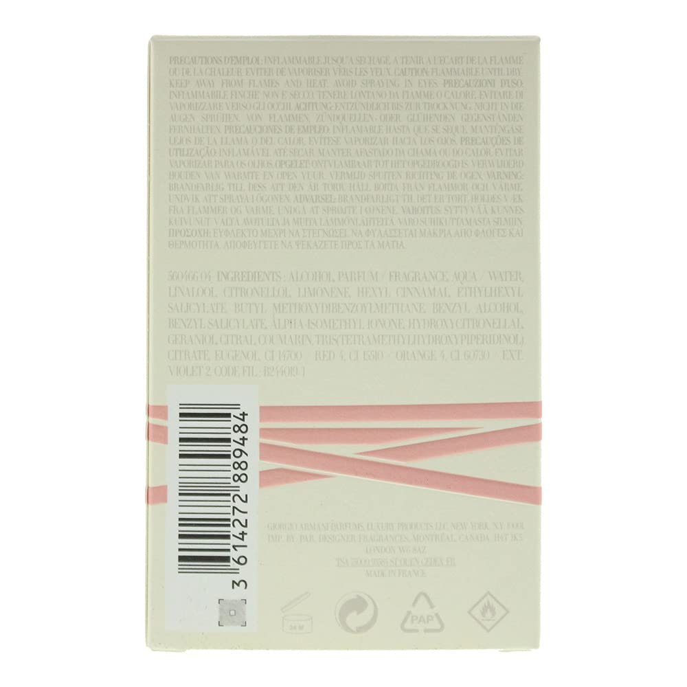 Giorgio Armani Unisex Love With You Vaporizador GIORGIO ARMANI IN LIEBE MIT IHNEN EAU DE PARFUM FREEZE 50ML VAPORIZER, Negro, Nur EU