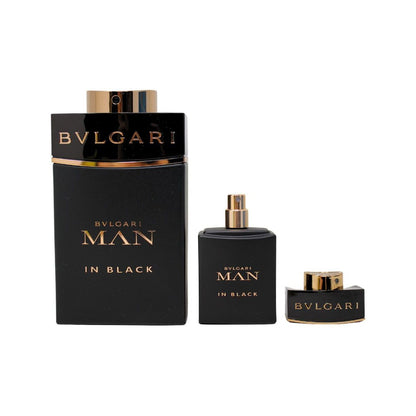 BULGARI MAN IN BLACK SET: EDP SPRAY 100ML & EDP SPRAY 15ML