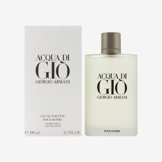 Giorgio Armani Acqua di Gio Homme, Eau de Toilette, Weiß, 1er Pack (1 x 200 ml)
