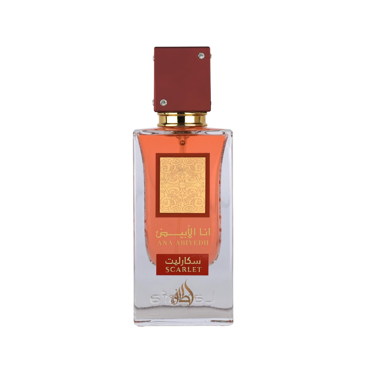 Ana Abiyedh Scarlet Eau de Parfum, Luxuriöses Orientalisches Parfüm, Rote Elegante Flasche, 60 ml