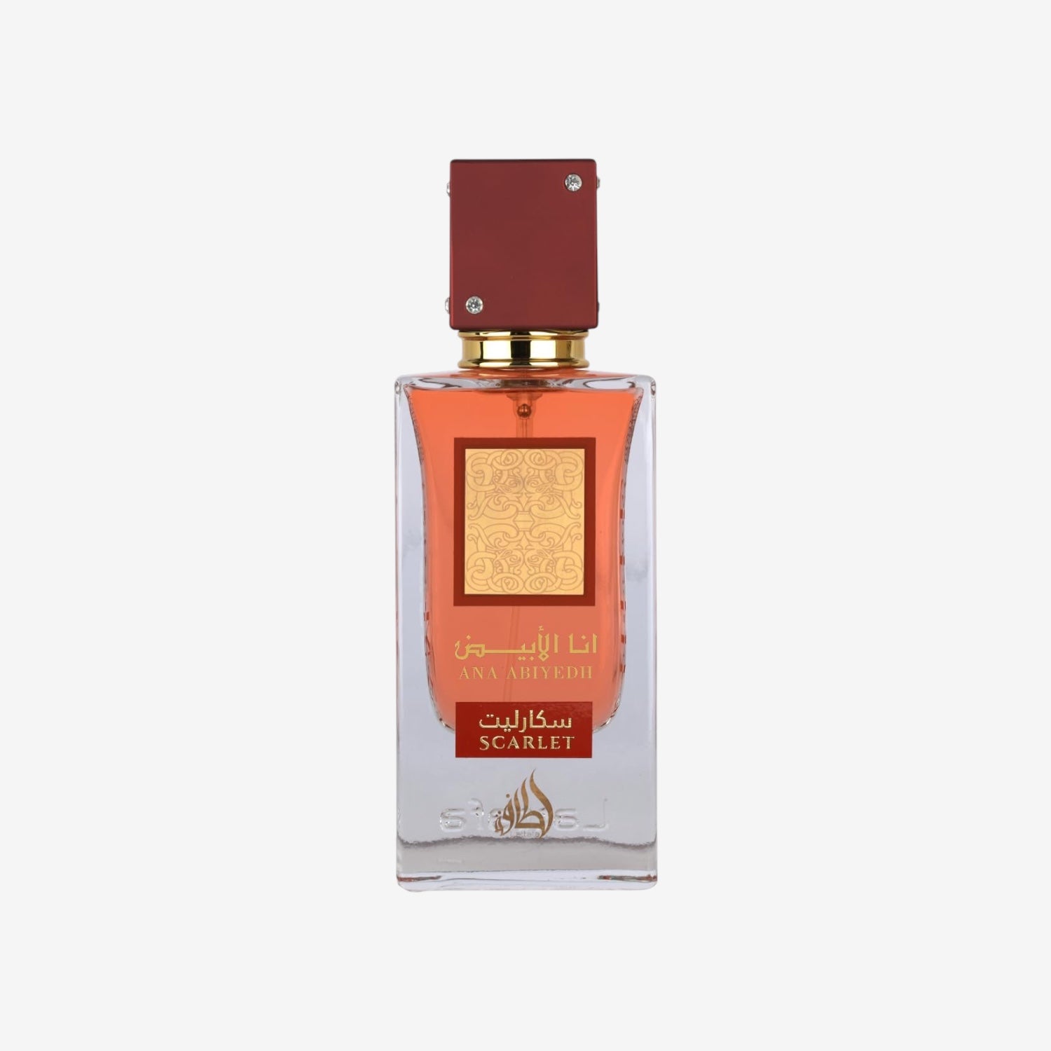 Ana Abiyedh Scarlet Eau de Parfum, Luxuriöses Orientalisches Parfüm, Rote Elegante Flasche, 60 ml