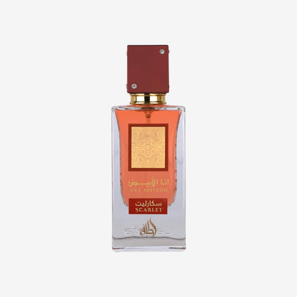 Ana Abiyedh Scarlet Eau de Parfum, Luxuriöses Orientalisches Parfüm, Rote Elegante Flasche, 60 ml