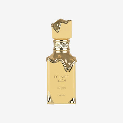 Lattafa Eclaire Banoffi, Eau de Parfum, Goldfarben, Luxuriöses Parfüm für Damen und Herren, 100 ml
