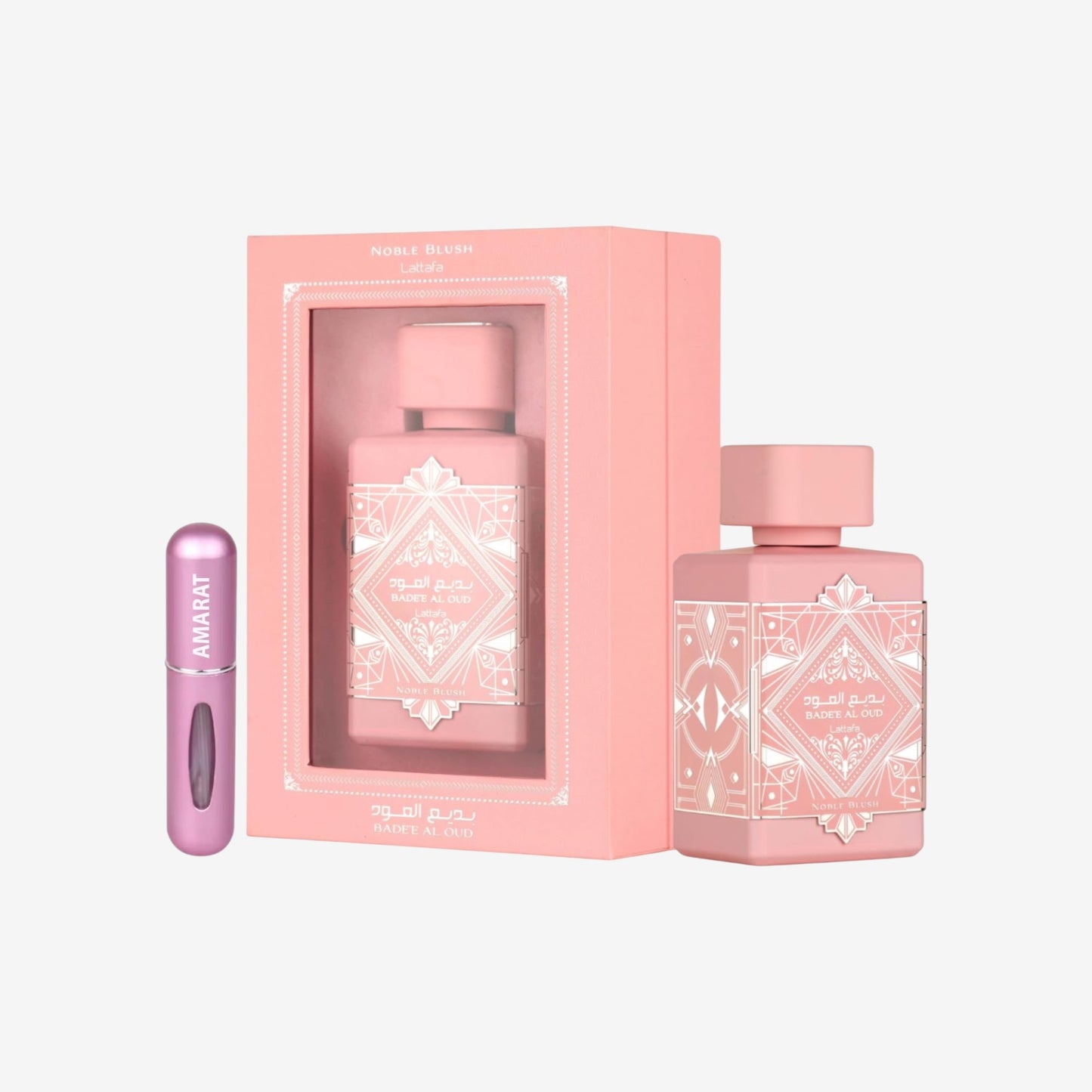 Lattafa Badee Al Oud - Oud for Glory EDP 100 ml, Unisex-Arabisches Parfüm mit langer Haltbarkeit, inklusive nachfüllbarem Zerstäuber 5 ml, Duft mit Oud-Holz, Muskatnuss, Safran und Patschuli (Oud for