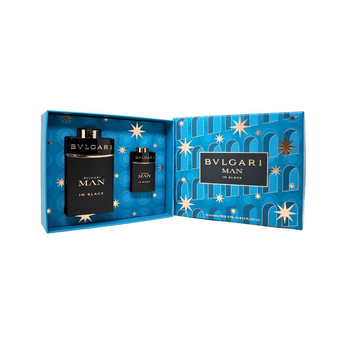 BULGARI MAN IN BLACK SET: EDP SPRAY 100ML & EDP SPRAY 15ML