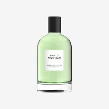 David Beckham Aromatic Greens, Eau de Parfum for him, holzig-grüner Herrenduft, Glasflakon, 100 ml