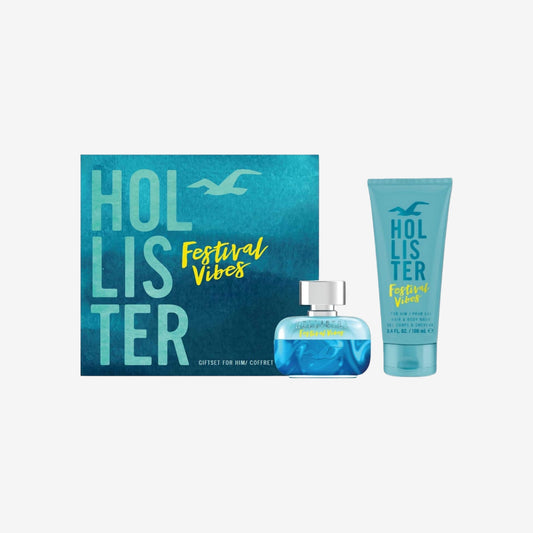 Hollister Festival Vibes for Him Eau de Toilette und Haar/Körperwaschmittel