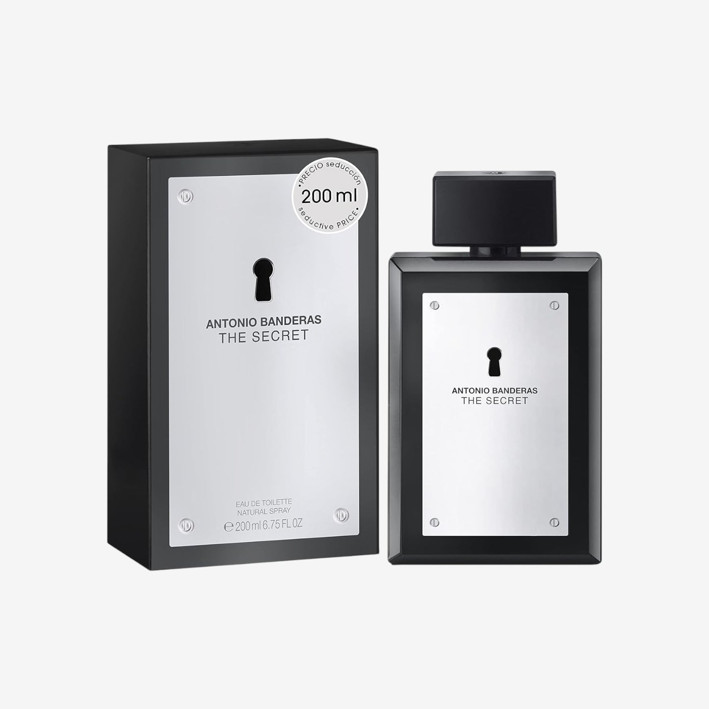 Banderas Perfumes - The Secret - Eau de Toilette Spray für Herren, Fruchtiger Lederduft - 200 ml