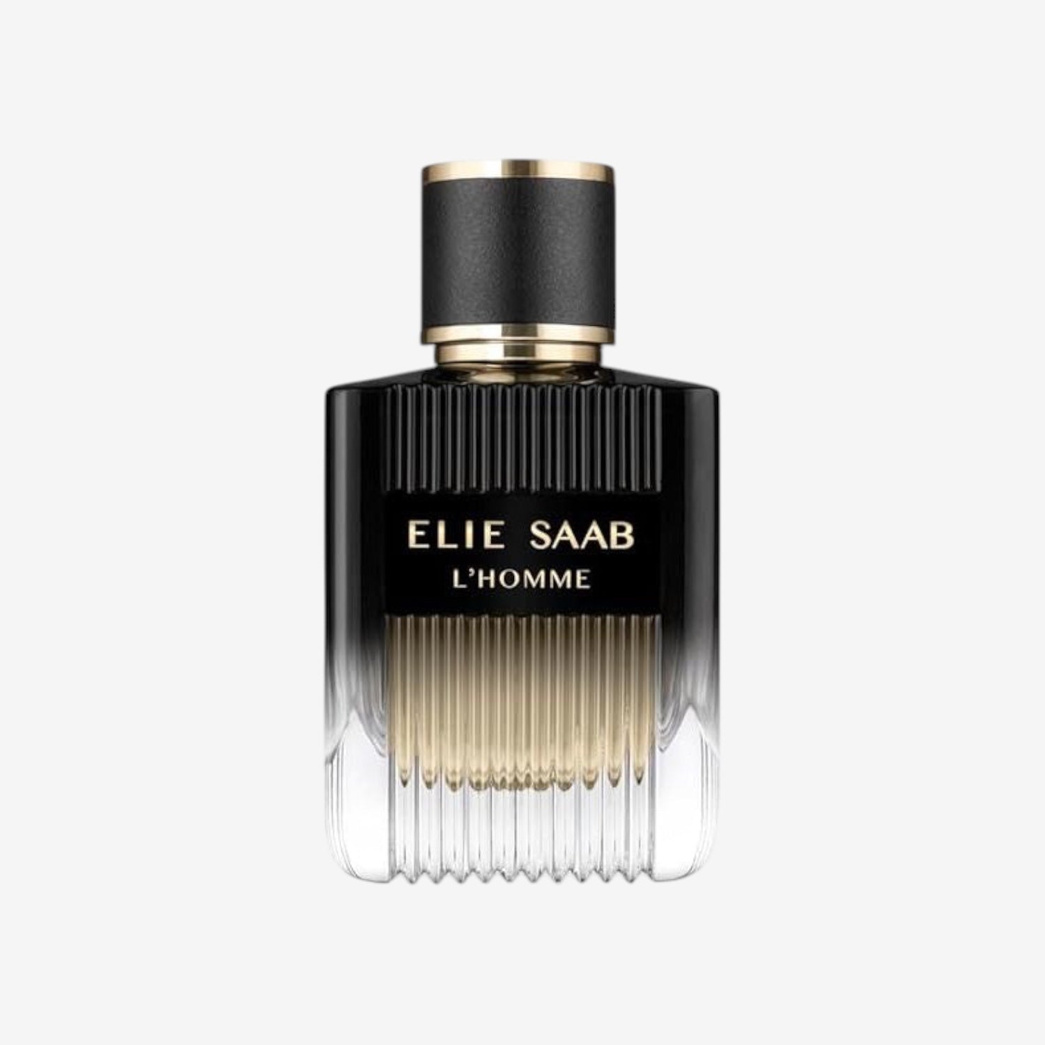 Elie Saab L'Homme 50ml - Eau de Parfum for Men - Woody Vetiver Fragrance - Refined Notes of Bergamot, Cedarwood, Vetiver, Patchouli and Myrrh - Black Gradient Varnished Glass Bottle