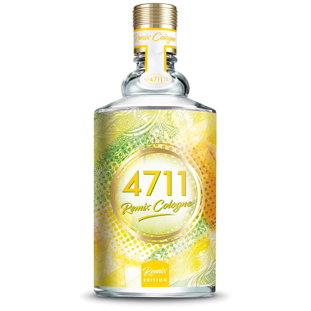 4711® Remix Cologne Zitrone - Urban Summer I Eau de Cologne - fruchtig - spritzig - wild - die lebendige Frische der Zitrone sommerlich neu ge-remixt! I 100ml Natural Spray Vaporisateur