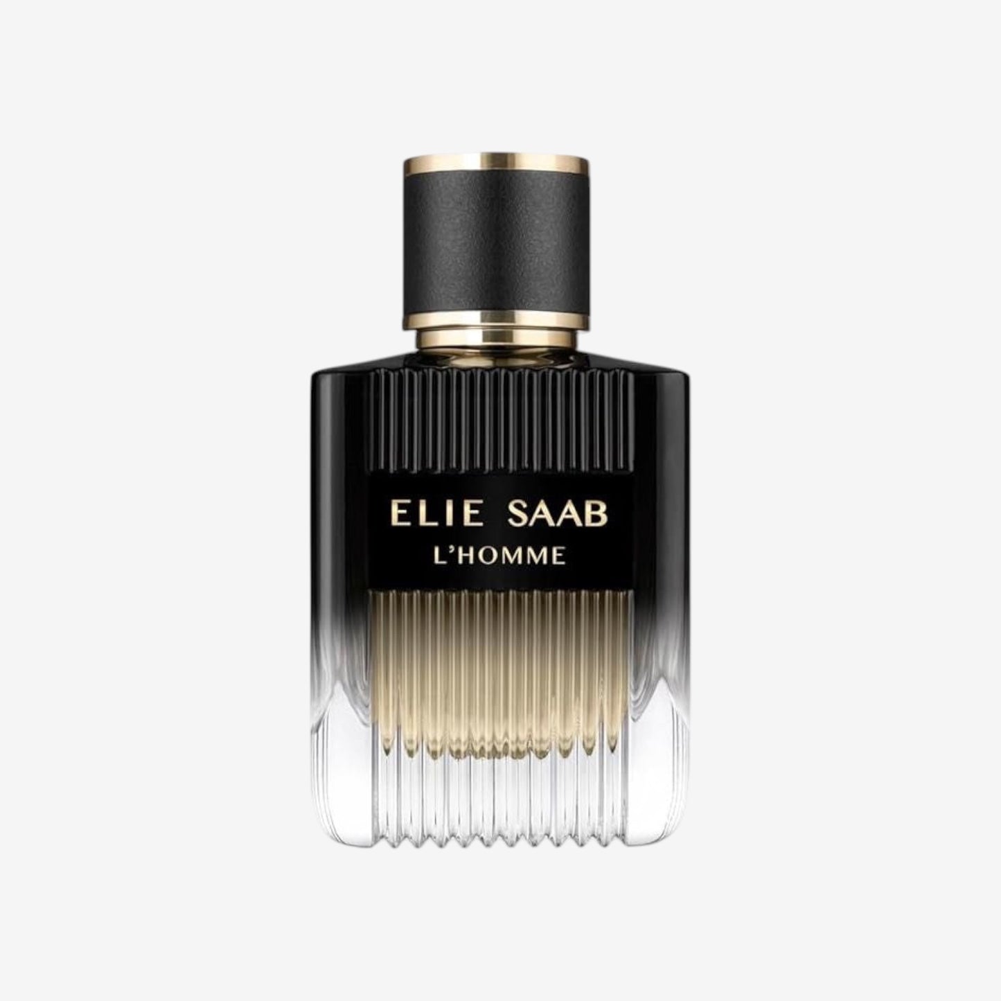 Elie Saab L'Homme 100ml - Eau de Parfum for Men - Woody Vetiver Fragrance - Refined Notes of Bergamot, Cedarwood, Vetiver, Patchouli and Myrrh - Black Gradient Varnished Glass Bottle