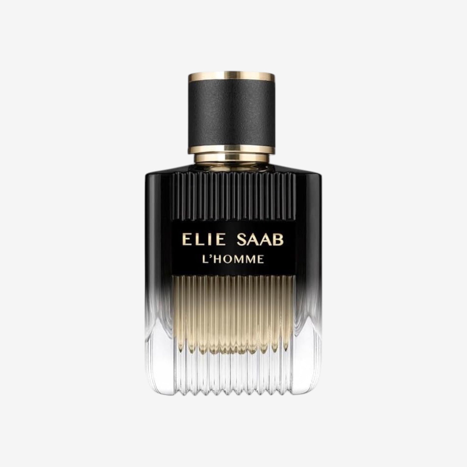 Elie Saab L'Homme 100ml - Eau de Parfum for Men - Woody Vetiver Fragrance - Refined Notes of Bergamot, Cedarwood, Vetiver, Patchouli and Myrrh - Black Gradient Varnished Glass Bottle