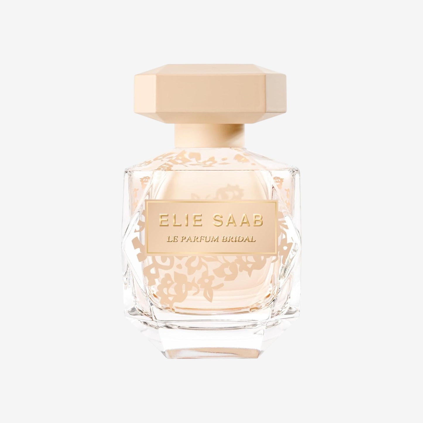 Elie Saab Le Parfum Bridal 90 ml – Eau de Parfum 90 – Frauen Parfüm – Florale Moschusnoten – Beiger Glasflakon