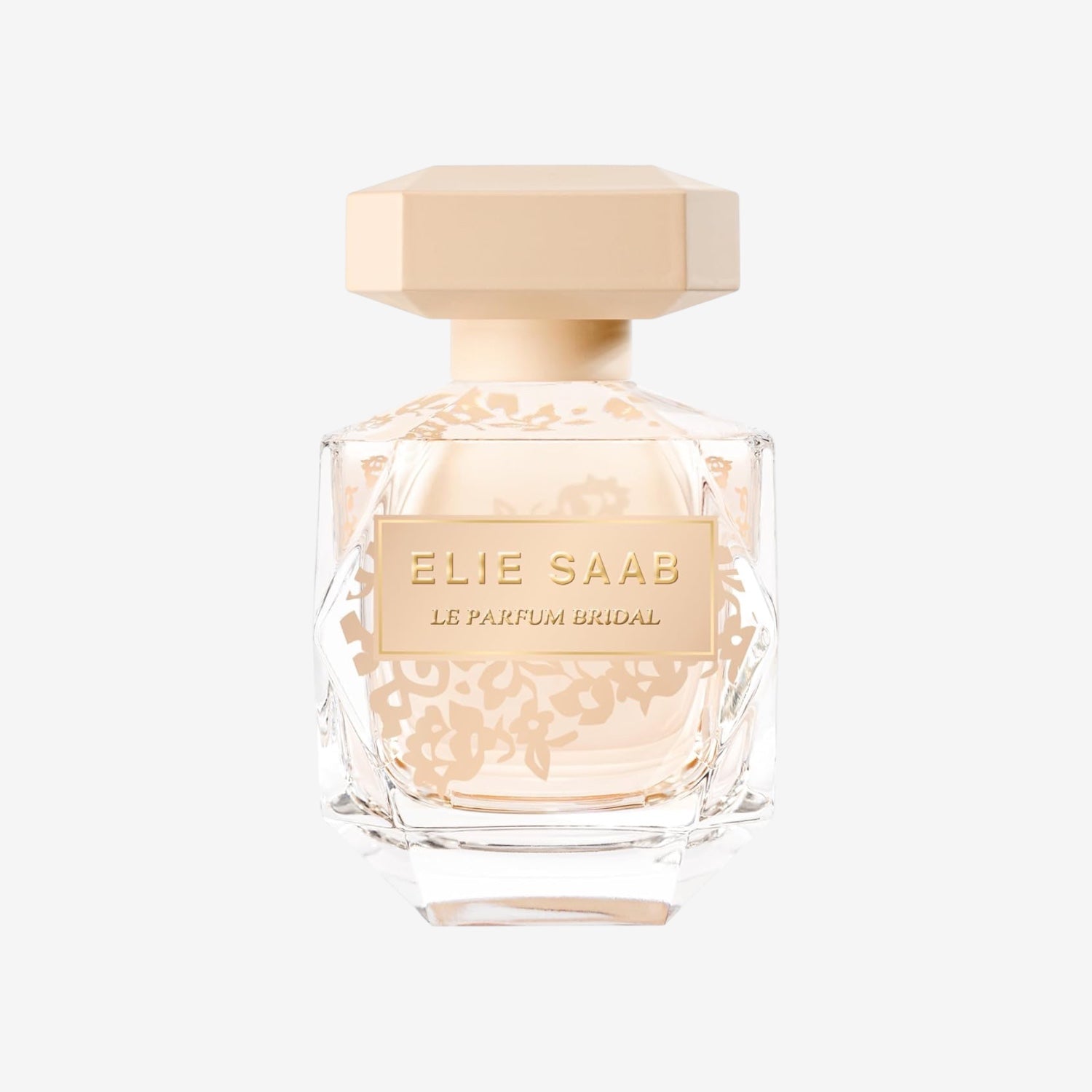 Elie Saab Le Parfum Bridal 90 ml – Eau de Parfum 90 – Frauen Parfüm – Florale Moschusnoten – Beiger Glasflakon