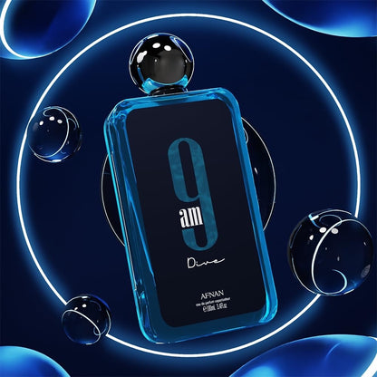 Afnan 9 am Dive Eau de Parfum unisex 100 ml EDP, Parfum, Herren, Geschenk