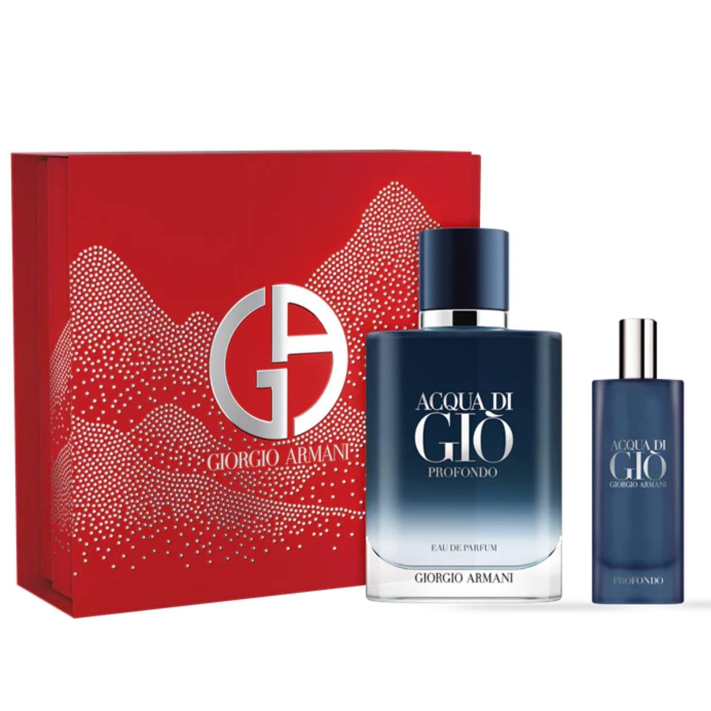 Giorgio Armani Acqua Di Gio Deep Geschenkset für Herren, Eau de Parfum, 100 ml, Reiseduft 15 ml