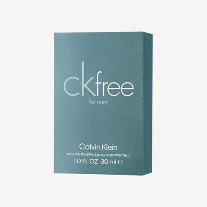 CALVIN KLEIN ck Free for Men, Eau de Toilette, holzig-aromatischer Herrenduft, 30ml