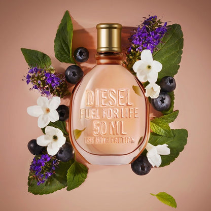 Diesl Fuel For Life Femme Parfüm Damen| Eau de Parfum| Parfum Damen| Damendüfte| Frauen Parfüm| Diesel Parfum| Bkumig und chypre Duft| 50 ml