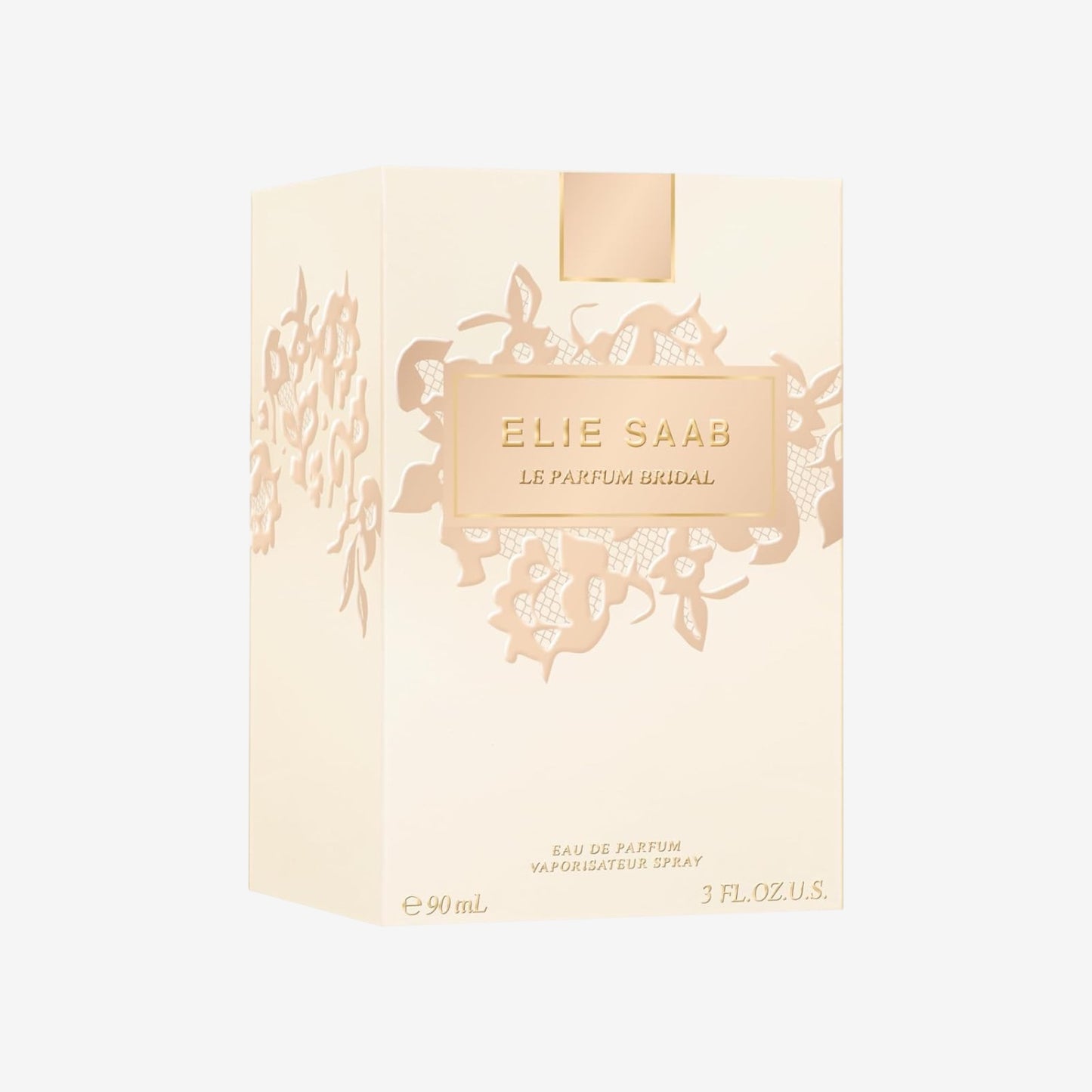 Elie Saab Le Parfum Bridal 90 ml – Eau de Parfum 90 – Frauen Parfüm – Florale Moschusnoten – Beiger Glasflakon