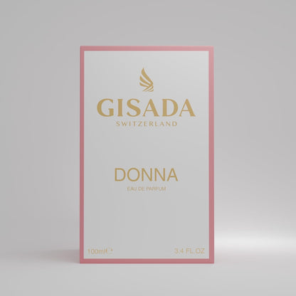 Gisada Donna Eau de Parfum - Luxuriöser Femininer Duft - Frische Mandarine & Warme Vanille - Selbstbewusst, Elegant & Sinnlich für Damen