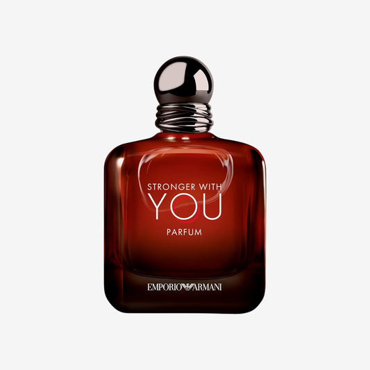 Emporio Armani Stronger With You Parfum, Armani Beauty für Herren, Herrenduft, Holzig-warmer Amber-Duft, mit Rum, Bergamotte, Lavendel, Zedernholz und Vanille, 100ml
