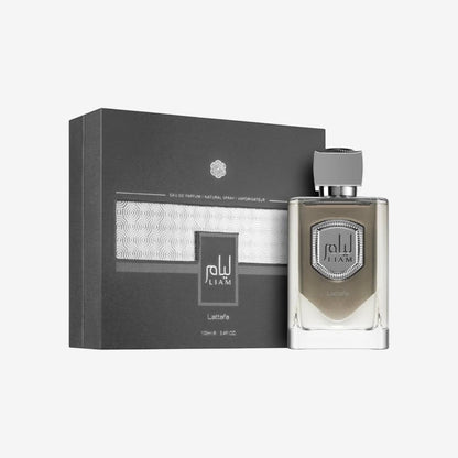 Lattafa Liam Grey Eau de Parfum Spray, Unisex, 96,4 g/100 ml