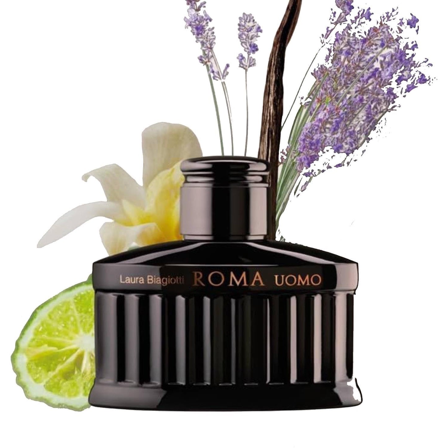 Laura Biagiotti Roma Uomo Nero Extreme Eau De Parfum 125 ml mit Shower Gel 100 ml, Geschenkbox Parfüm für ihn