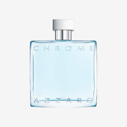 Azzaro Chrome Eau de Toilette, frischer und aquatischer Herrenduft, zitrisch-marines Parfüm mit umhüllender Leichtigkeit, erfrischender Duft für Männer