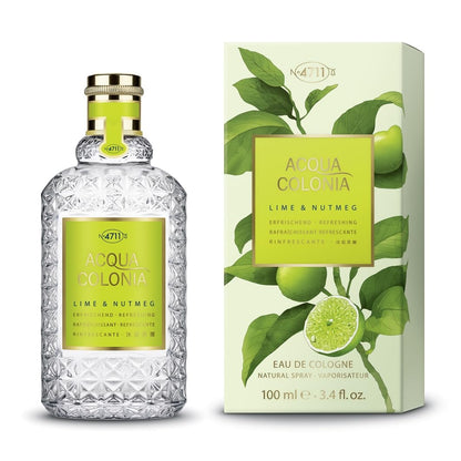 4711 Acqua Colonia® Lime & Nutmeg | Eau de Cologne - erfrischend - Wellness für die Sinne | 50ml Natural Spray