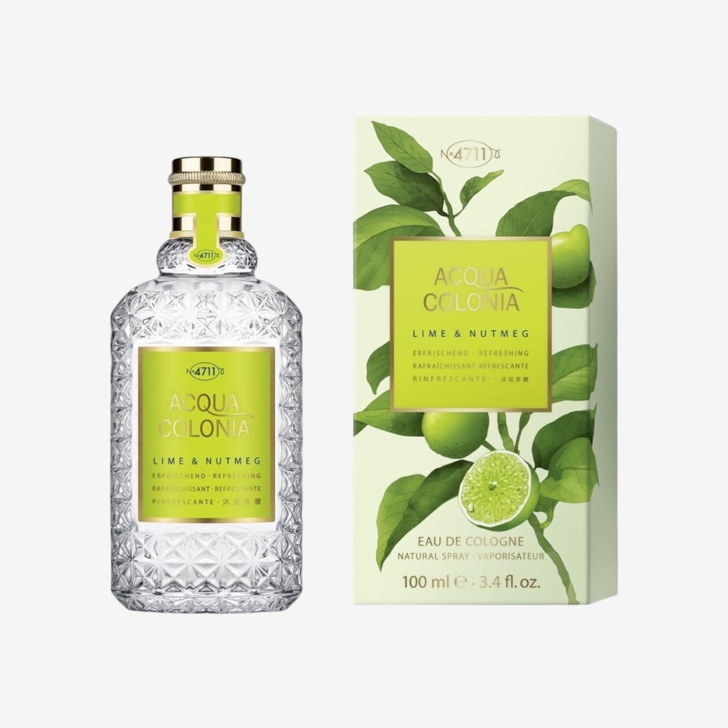 4711 Acqua Colonia® Lime & Nutmeg | Eau de Cologne - erfrischend - Wellness für die Sinne | 50ml Natural Spray