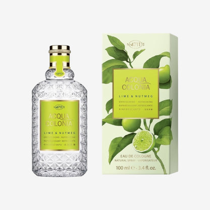4711 Acqua Colonia® Lime & Nutmeg | Eau de Cologne - erfrischend - Wellness für die Sinne | 50ml Natural Spray