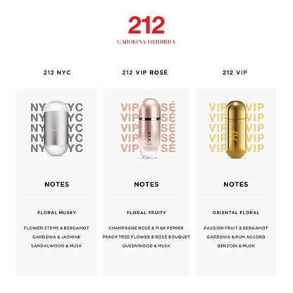 Carolina Herrera 212 femme/woman Eau de Toilette Spray, 1er Pack (1 x 60 ml)
