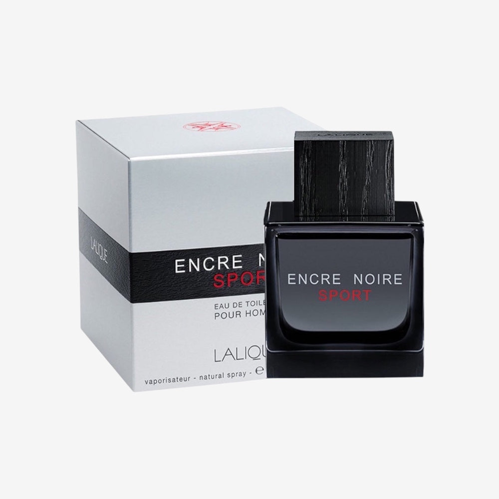 Lalique Encre Noir Herren Sport 100 ml EDT Spray für Ihn mit Geschenk Tüte