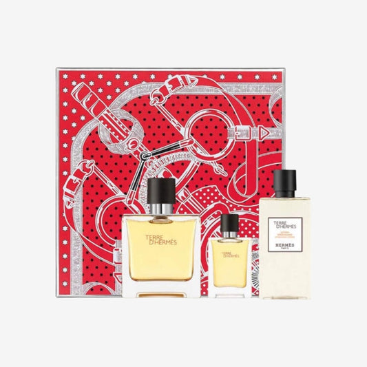 Hermes Terre D'Hermes Parfum Spray 75 ml + 12,5ml Parfume Spray+ 40ml After Shave Lotion