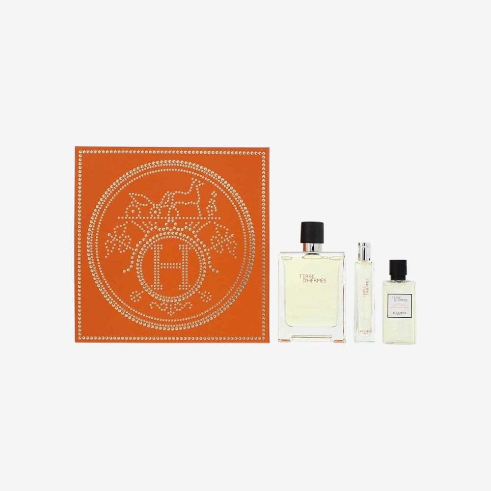 Terre D'Hermès Gift Set 3 Pieces - Eau de Toilette & Shower Gel