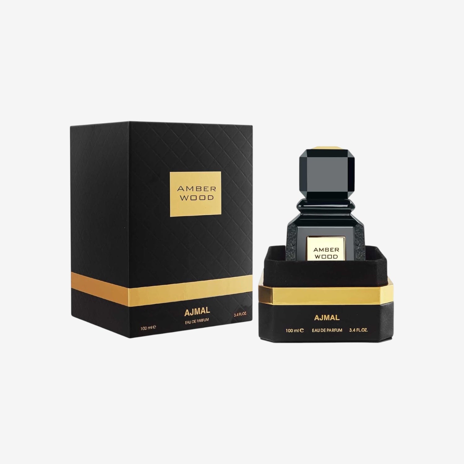 Ajmal Amber Wood for Unisex 3.4 oz EDP Spray