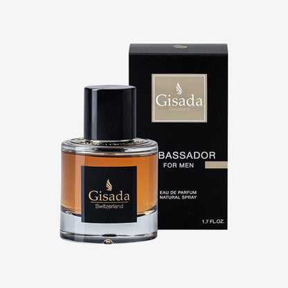 Gisada - Ambassador Men | Eau De Parfum | 100ml | männer parfüm | Frisch, Kraftvoll Und Langanhaltender Duft | Herren Parfüm | Zitrus, Blumige, Warme Und Holzige Noten | Parfüm Herren | Herrenduft