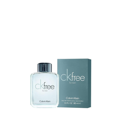 CALVIN KLEIN ck Free for Men, Eau de Toilette, holzig-aromatischer Herrenduft, 30ml