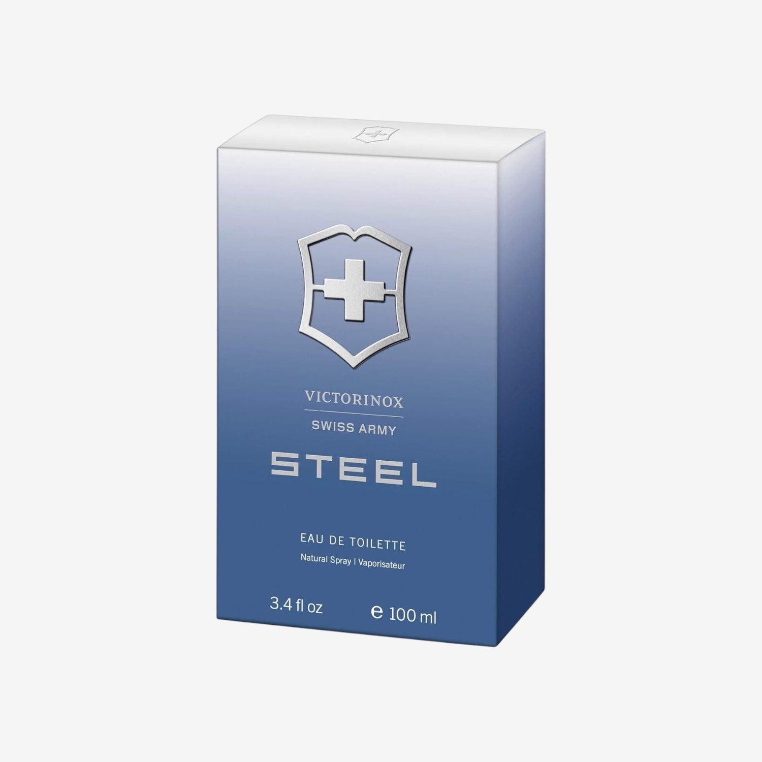 Victorinox Swiss Army Steel Eau de Toilette für Männer, Parfüm mit Zedernholz und Lavendel, Aquatisch und holziger Duft, 100 ml